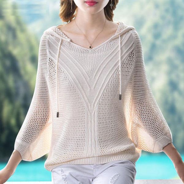 women's sweaters spring summer style women hollow-out knitted pullover sweater lady casual long sleeve hooded loose zz0922, White;black
women's sweaters spring summer style women hollow-out knitted pullover sweater lady casual long sleeve hooded loose zz0922, White;black