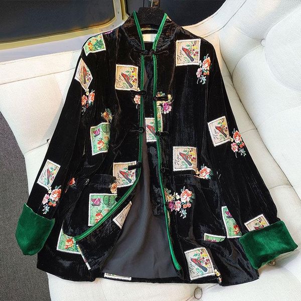 ethnic clothing chinese traditional velour shirt women warm print floral coat full sleeve blouse retro vintage button cheongsam, Red
ethnic clothing chinese traditional velour shirt women warm print floral coat full sleeve blouse retro vintage button cheongsam, Red