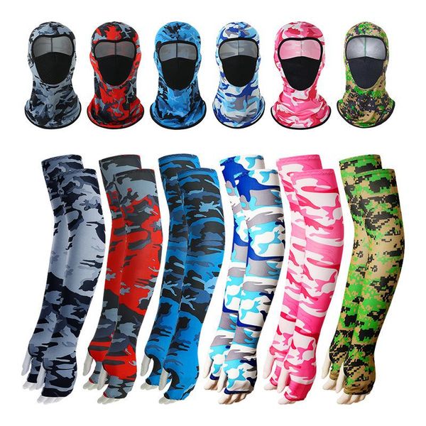 elbow & knee pads 2 pcs outdoor sports sunscreen suit 53cm ice silk arm sleeve cooling with turban face mask accessories, Black;gray
elbow & knee pads 2 pcs outdoor sports sunscreen suit 53cm ice silk arm sleeve cooling with turban face mask accessories, Black;gray