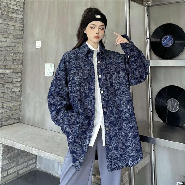 women's jackets 2021 fall clothing coats retro hong kong style wild denim loose plus size long sleeve trendy ins, Black;brown
women's jackets 2021 fall clothing coats retro hong kong style wild denim loose plus size long sleeve trendy ins, Black;brown