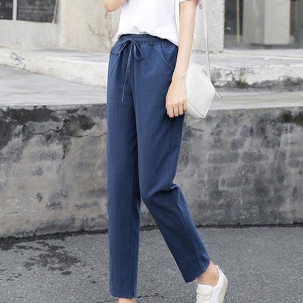 women's pants & capris autumn women casual solid color middle waist pocket ankle length fashion female lace up harem streetwear, Black;white
women's pants & capris autumn women casual solid color middle waist pocket ankle length fashion female lace up harem streetwear, Black;white