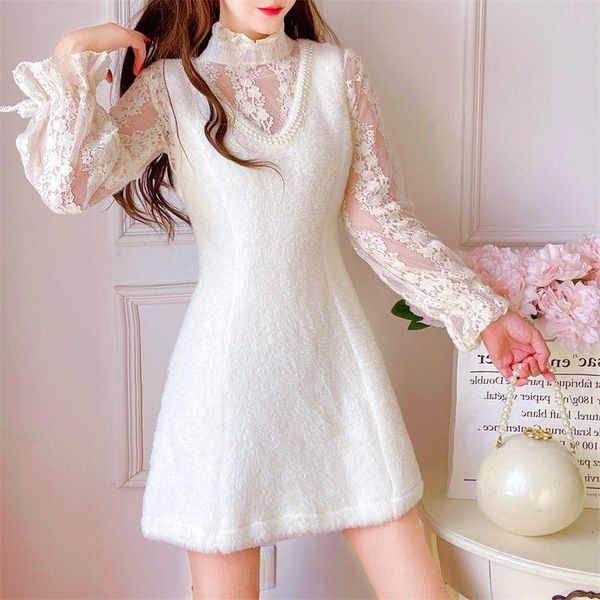 casual dresses women's autumn dress spring 2021 office lady french style long sleeve solid floral lace o-neck high waist v-neck, Black;gray
casual dresses women's autumn dress spring 2021 office lady french style long sleeve solid floral lace o-neck high waist v-neck, Black;gray