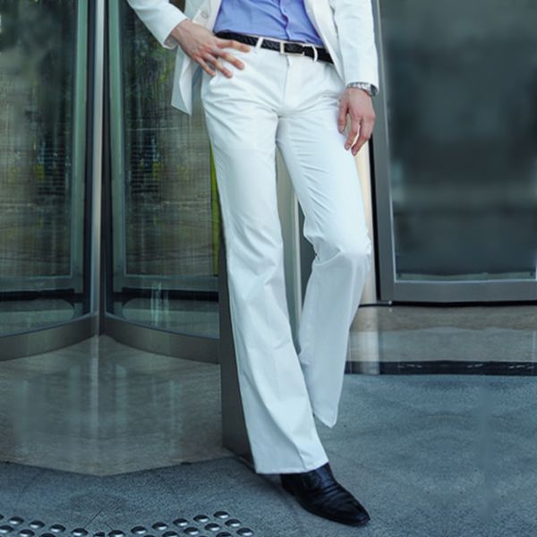 new fashion men's summer flared british suit straight pants feet formal and novel, Blue
new fashion men's summer flared british suit straight pants feet formal and novel, Blue