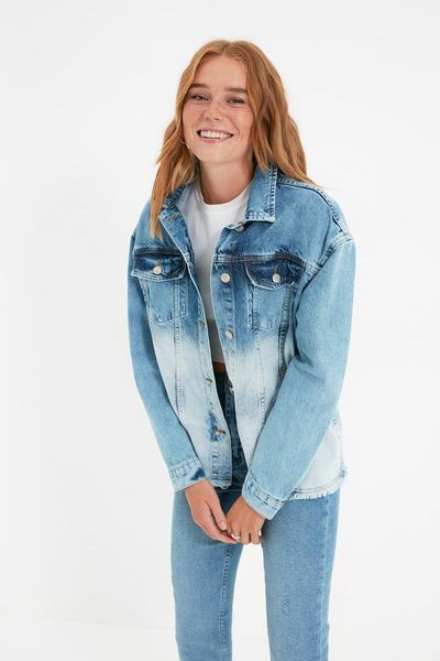 women's jackets trendyol with color block skirt tip tassels denim jacket twoaw22ce0339, Black;brown
women's jackets trendyol with color block skirt tip tassels denim jacket twoaw22ce0339, Black;brown