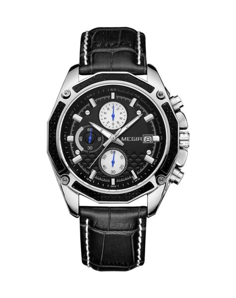 wristwatches megir men's multi-function luminous waterproof sports triple pointer watch, Slivery;brown
wristwatches megir men's multi-function luminous waterproof sports triple pointer watch, Slivery;brown