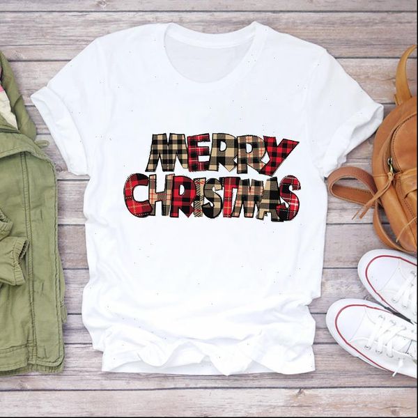 womens t shirts women christmas clothing plaid letter printing trend year print lady tshirt ladies graphic female tee shirt, White
womens t shirts women christmas clothing plaid letter printing trend year print lady tshirt ladies graphic female tee shirt, White