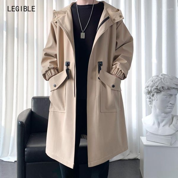 legible spring autumn trench coat men casual long man solid male hooded windbreaker mens men's coats, Tan;black
legible spring autumn trench coat men casual long man solid male hooded windbreaker mens men's coats, Tan;black