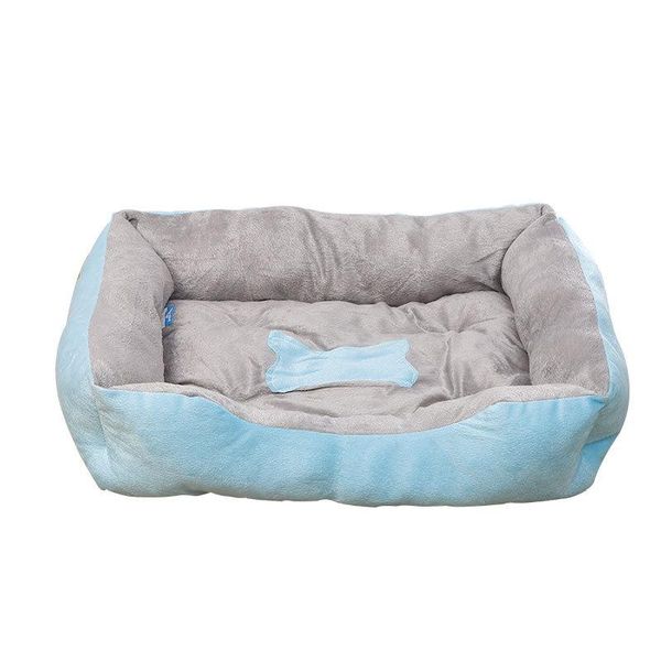 cat beds & furniture square house soft plush pet dog bed for puppy small nest warm cotton mat cushion winter products