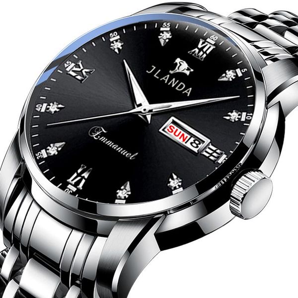 wristwatches jlanda waterproof date luminous sports brand steel strap clock fashion atmosphere luxury quartz casual men relogio masculino, Slivery;brown
wristwatches jlanda waterproof date luminous sports brand steel strap clock fashion atmosphere luxury quartz casual men relogio masculino, Slivery;brown