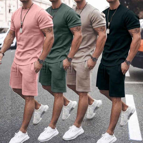 men's tracksuits summer men casual shorts sets short sleeve t shirt +shorts solid male tracksuit set 2 pieces, Gray
men's tracksuits summer men casual shorts sets short sleeve t shirt +shorts solid male tracksuit set 2 pieces, Gray