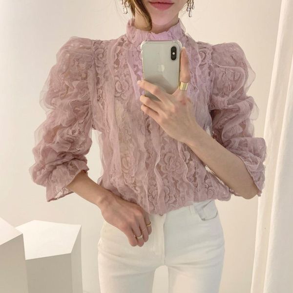 elegant women white shirt puff sleeve mesh hollow out blouse fashion crochet flower lace women's blouses & shirts
elegant women white shirt puff sleeve mesh hollow out blouse fashion crochet flower lace women's blouses & shirts