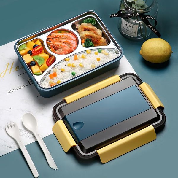 dinnerware sets 1000ml 304 stainless steel lunch box grade separated bento boxes sealing leakproof container
dinnerware sets 1000ml 304 stainless steel lunch box grade separated bento boxes sealing leakproof container