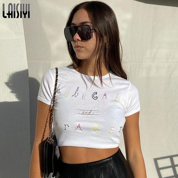 crew neck letter printed designed slim short sleeve t shirts basic casual stylish fresh summer women tees streetwear women's t-shirt, White
crew neck letter printed designed slim short sleeve t shirts basic casual stylish fresh summer women tees streetwear women's t-shirt, White