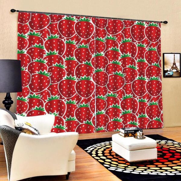 curtain & drapes beautiful po fashion customized 3d curtains strawberry print blackout for living room
curtain & drapes beautiful po fashion customized 3d curtains strawberry print blackout for living room