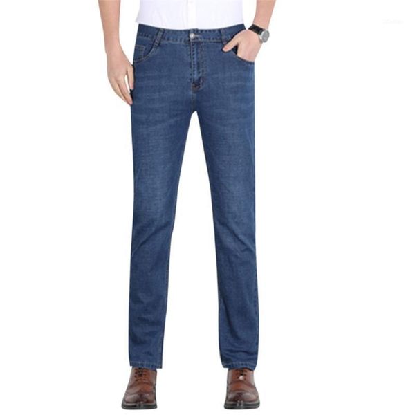 men's jeans 2021 spring men 70% cotton business casual elastic comfort straight denim pants male brand trousers, Blue
men's jeans 2021 spring men 70% cotton business casual elastic comfort straight denim pants male brand trousers, Blue