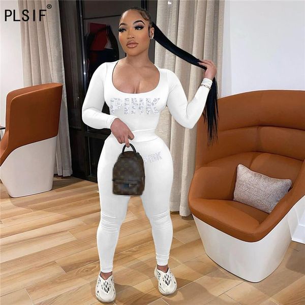 women's two piece pants women letter printed sports suit street fashion casual long sleeve square collar jacket elastic waist feet autu, White
women's two piece pants women letter printed sports suit street fashion casual long sleeve square collar jacket elastic waist feet autu, White
