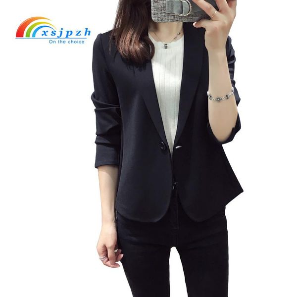 women's suits & blazers xsjpzh women blazer spring autumn ladies long sleeve black female slim office suit jacket navy veste femme yq01, White;black
women's suits & blazers xsjpzh women blazer spring autumn ladies long sleeve black female slim office suit jacket navy veste femme yq01, White;black