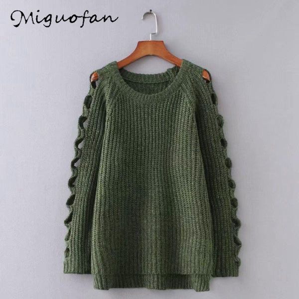 women's sweaters miguofan sweater knitted pullovers hole long sleeves fashion casual jumpers female 2021 autumn winter, White;black
women's sweaters miguofan sweater knitted pullovers hole long sleeves fashion casual jumpers female 2021 autumn winter, White;black
