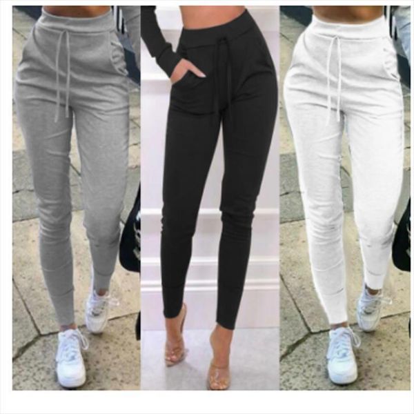 pencil casual slim solid womens capris elastic high waist lace up sweatpants for ladies jogging sports gym fitness trousers, Black;white
pencil casual slim solid womens capris elastic high waist lace up sweatpants for ladies jogging sports gym fitness trousers, Black;white