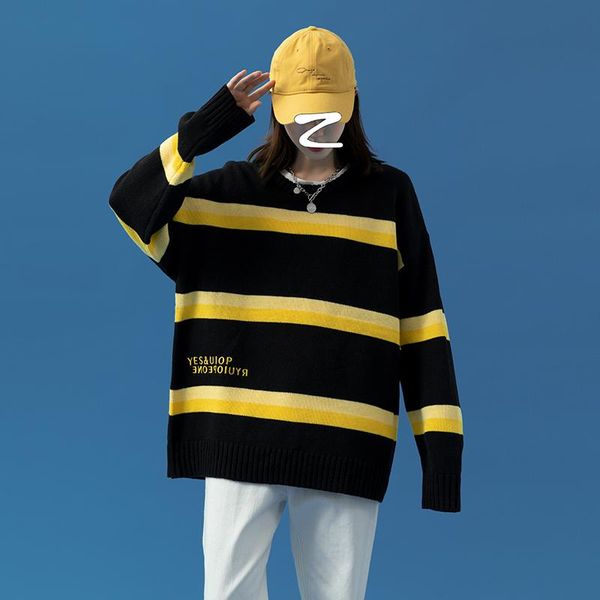 women's sweaters gradient striped sweater for women fall 2021 fashion trends clothes harajuku knit pullover ladies crewneck jumper, White;black
women's sweaters gradient striped sweater for women fall 2021 fashion trends clothes harajuku knit pullover ladies crewneck jumper, White;black