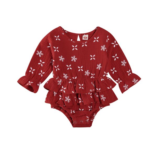 0-24m newborn baby girls bodysuits floral printed long sleeve double-layer ruffled waist elastic jumpsuits, White
0-24m newborn baby girls bodysuits floral printed long sleeve double-layer ruffled waist elastic jumpsuits, White