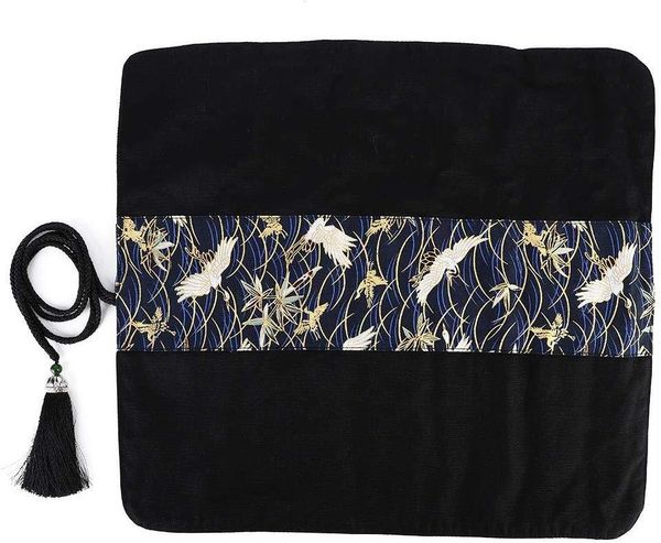 handmade fabric pen case holders canvas paint brush roll up pencil bag pouch with pockets & tassel wrap large capacity bags
handmade fabric pen case holders canvas paint brush roll up pencil bag pouch with pockets & tassel wrap large capacity bags