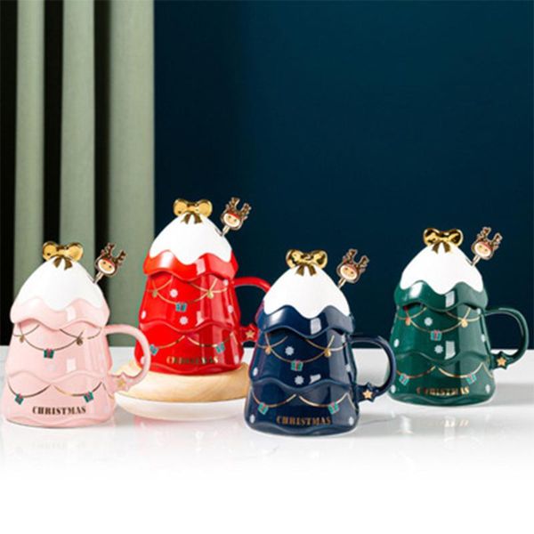 mugs christmas gift ceramic mug creative tree with lid spoon household coffee cup set
mugs christmas gift ceramic mug creative tree with lid spoon household coffee cup set