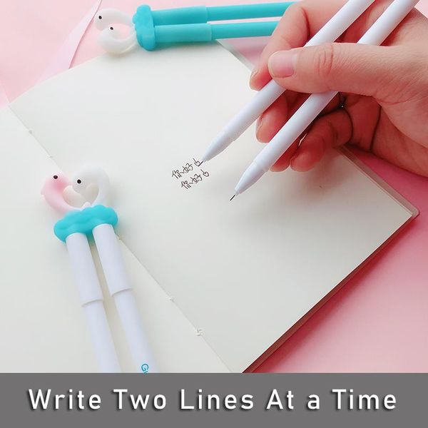 gel pens cute dolphin creative kawaii write two lines at one time pen set kids school office stationery supplies gifts
gel pens cute dolphin creative kawaii write two lines at one time pen set kids school office stationery supplies gifts