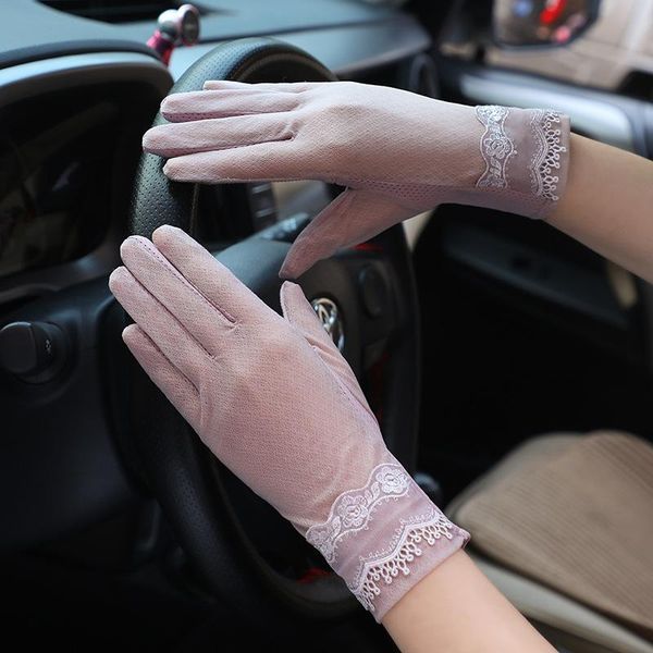 five fingers gloves summer women lace thin sunscreen touch screen silk soft embroidery flower female elegant skid driving, Blue;gray
five fingers gloves summer women lace thin sunscreen touch screen silk soft embroidery flower female elegant skid driving, Blue;gray