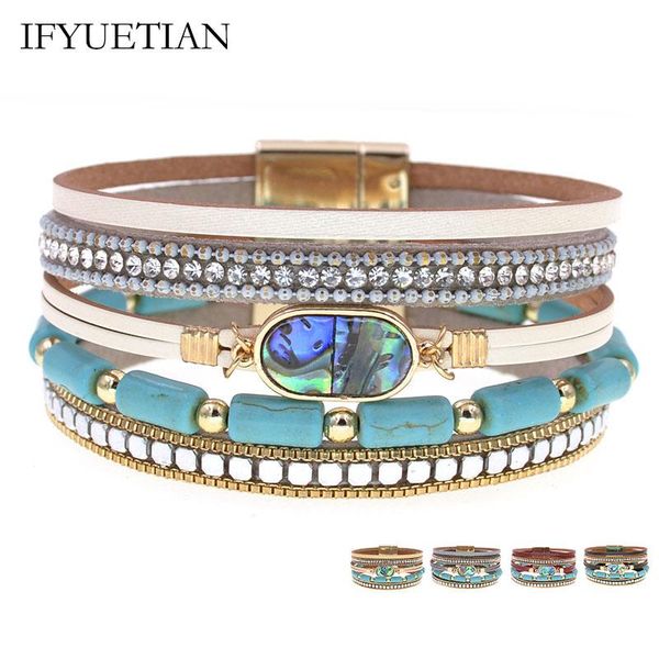 tennis ifyuetian bohemia bracelets for women beaded stone leather bracelet multilayer wrap & bangles female fashion jewelry, Golden;silver
tennis ifyuetian bohemia bracelets for women beaded stone leather bracelet multilayer wrap & bangles female fashion jewelry, Golden;silver