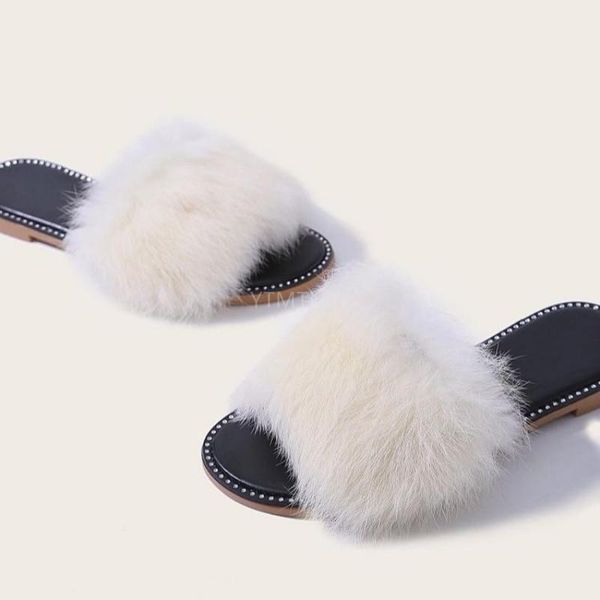 fur slippers faux fluffy women slides sandals indoor shoes for female slip on flip flops zapatillas de casa, Black
fur slippers faux fluffy women slides sandals indoor shoes for female slip on flip flops zapatillas de casa, Black