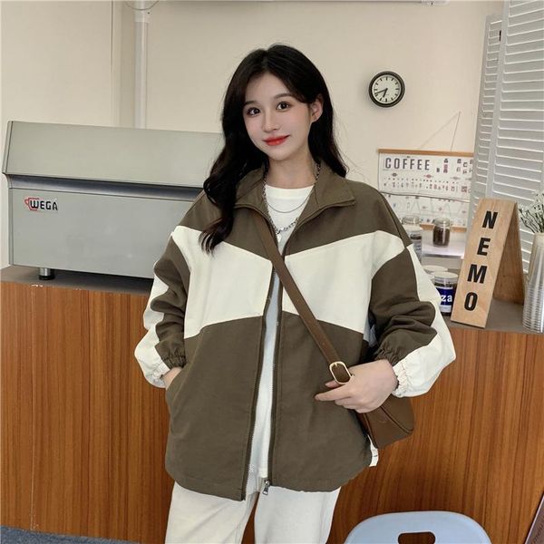 women's jackets cost-effective retro autumn back letters outside, Black;brown
women's jackets cost-effective retro autumn back letters outside, Black;brown