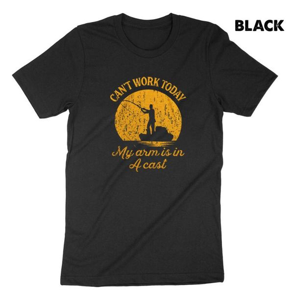 men's t-shirts mens fishing t shirt funny angling tees vintage oneck casual graphic fisherman gifts present for dad,i can't work to, White;black 
men's t-shirts mens fishing t shirt funny angling tees vintage oneck casual graphic fisherman gifts present for dad,i can't work to, White;black