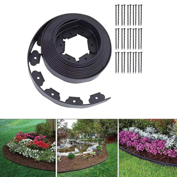 fencing, trellis & gates garden edging kit flexible lawn grass plastic no dig 32ft with 30 spikes landscape insert black border
fencing, trellis & gates garden edging kit flexible lawn grass plastic no dig 32ft with 30 spikes landscape insert black border