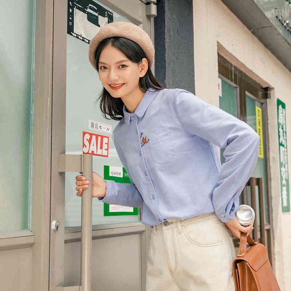 blouses winter pure sky blue squirrel embroidery young cute lady blouse shirt 1ktj, White
blouses winter pure sky blue squirrel embroidery young cute lady blouse shirt 1ktj, White
