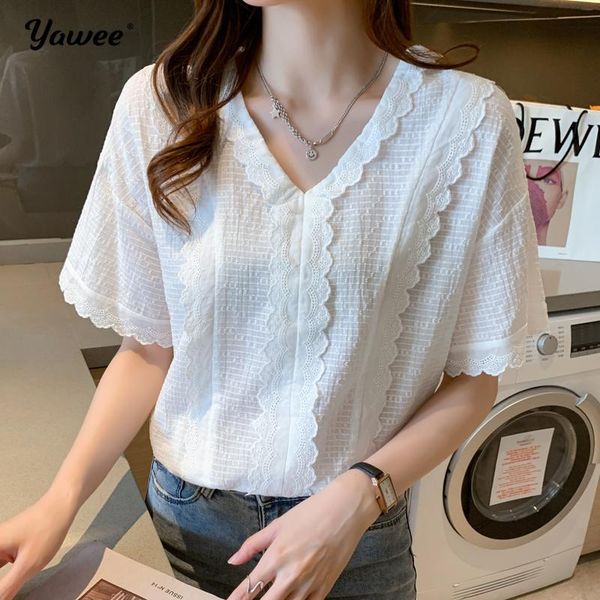women's blouses & shirts fashion white ruffle lace women casual loose short sleeve plus size 2xl female clothing
women's blouses & shirts fashion white ruffle lace women casual loose short sleeve plus size 2xl female clothing