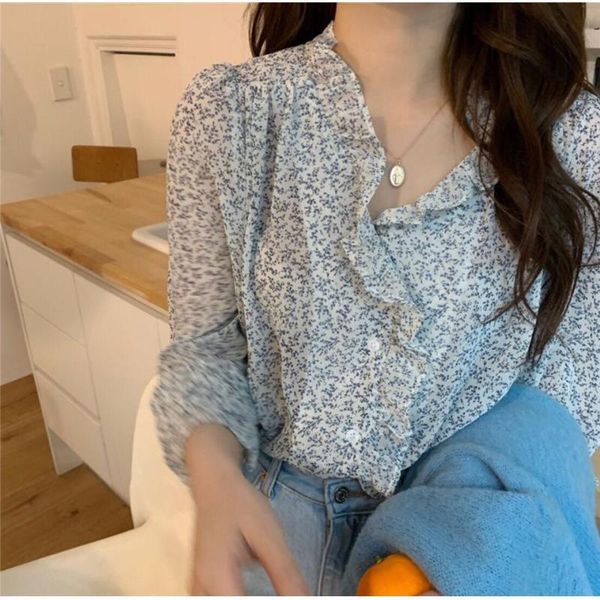 women's blouses & shirts women blouse shirt spring floral v-neck long sleeve chiffon for blusas ropa de mujer, White
women's blouses & shirts women blouse shirt spring floral v-neck long sleeve chiffon for blusas ropa de mujer, White