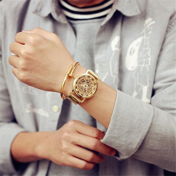 wristwatches 2021 men soxy skeleton watches of men's stainless steel band watch male saat date reloj hombre, Slivery;brown
wristwatches 2021 men soxy skeleton watches of men's stainless steel band watch male saat date reloj hombre, Slivery;brown