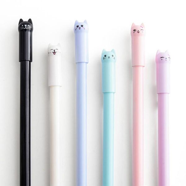 gel pens 6pcs/set kawaii cat pen 0.38mm creative cute neutral ink children gift school office writing supplies stationery
gel pens 6pcs/set kawaii cat pen 0.38mm creative cute neutral ink children gift school office writing supplies stationery