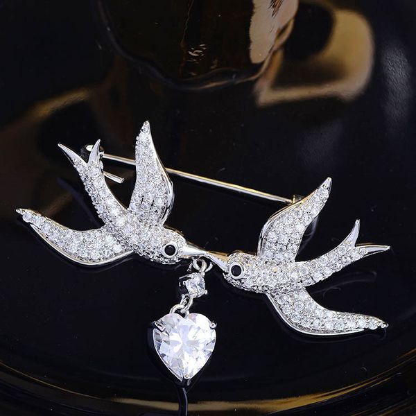 korean new high-end love bird brooch fashion elegant temperament pin creative personality suit cheongsam accessories, Gray
korean new high-end love bird brooch fashion elegant temperament pin creative personality suit cheongsam accessories, Gray