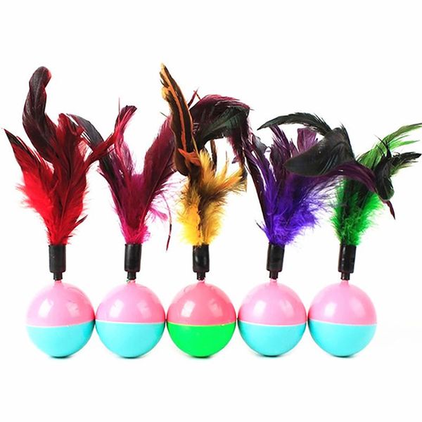 cat toys random color faux feather toy ball interactive tumbler kitten pet training dorakitten
cat toys random color faux feather toy ball interactive tumbler kitten pet training dorakitten