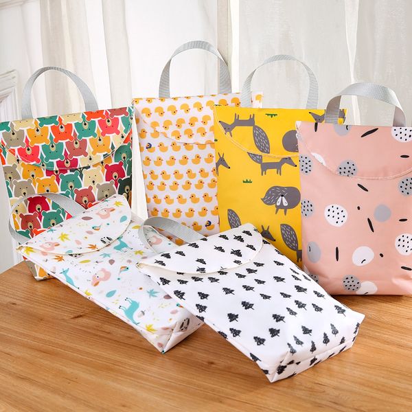 reusable waterproof baby diaper bag with cartoon print diaper organizer portable big capacity fashion mummy bag gift wholesale
reusable waterproof baby diaper bag with cartoon print diaper organizer portable big capacity fashion mummy bag gift wholesale