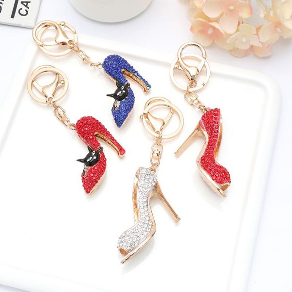 bag parts & accessories fashion cat shoes handbag pendant european and american diamond high heels metal key ring custom car small gift, Black
bag parts & accessories fashion cat shoes handbag pendant european and american diamond high heels metal key ring custom car small gift, Black