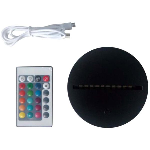 lamp holders & bases abs 3d led base dc 5v 3w 15 colors changing remote control usb light christmas advertising gift decorative lights
lamp holders & bases abs 3d led base dc 5v 3w 15 colors changing remote control usb light christmas advertising gift decorative lights