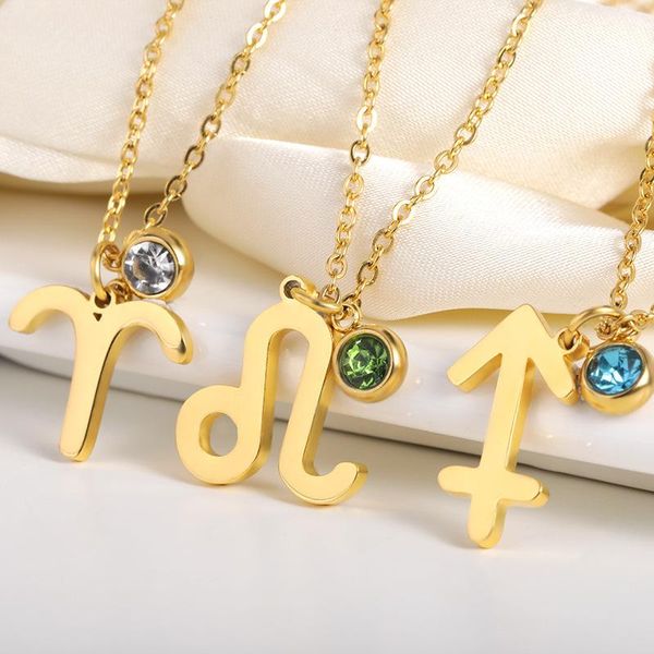 pendant necklaces women's 12 zodiac necklace fashionable men and women lovers constellation colored zircon gift for friends, Silver
pendant necklaces women's 12 zodiac necklace fashionable men and women lovers constellation colored zircon gift for friends, Silver