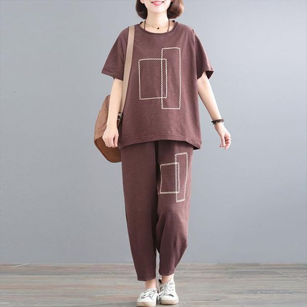 2 piece sets outfits summer womenpant short sleeve cotton loose crop and causal pants two plus size 5xl w221, White
2 piece sets outfits summer womenpant short sleeve cotton loose crop and causal pants two plus size 5xl w221, White