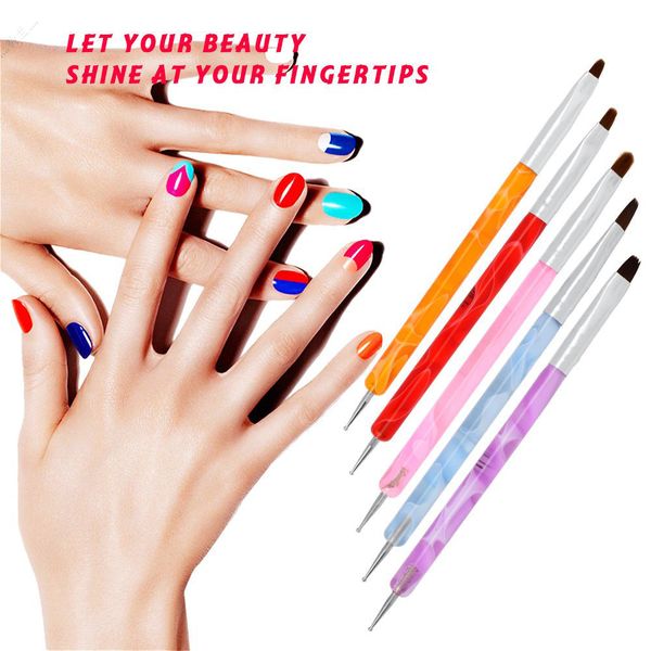 tamax 5 pcs/set double ended nail dotting pen acrylic nails brushes for manicure beauty painting gel polish tools nab005, Yellow
tamax 5 pcs/set double ended nail dotting pen acrylic nails brushes for manicure beauty painting gel polish tools nab005, Yellow