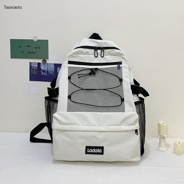 backpack women fashion shoulder bag solid color mesh travel casual school for teenage girl rucksack
backpack women fashion shoulder bag solid color mesh travel casual school for teenage girl rucksack