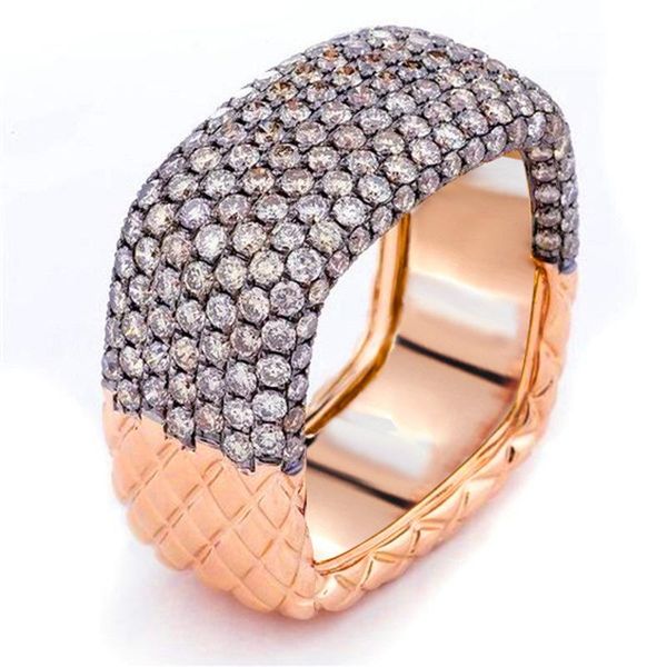 cluster rings 925 silver color jewelry shop wedding ladies bride cubic zirconia ring wholesale lots bulk, Golden;silver