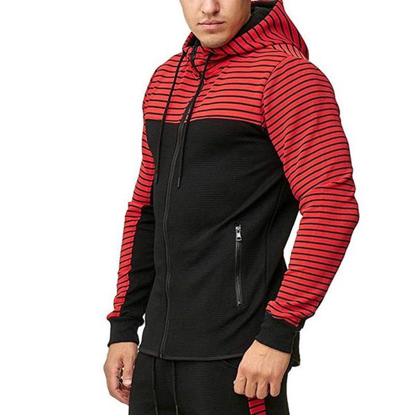men's hoodies & sweatshirts 2021 casual color block sportwear hooded zipper up sweatshirt with pocket male clothing, Black
men's hoodies & sweatshirts 2021 casual color block sportwear hooded zipper up sweatshirt with pocket male clothing, Black